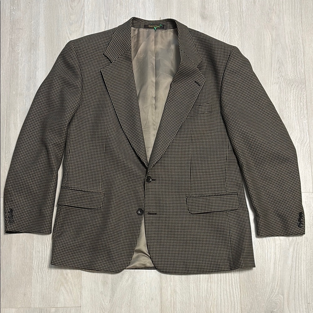 🔥BUNDLESALE Mens 44R Bachrach Wool Sport Coat Classic Single-Breasted Blazer